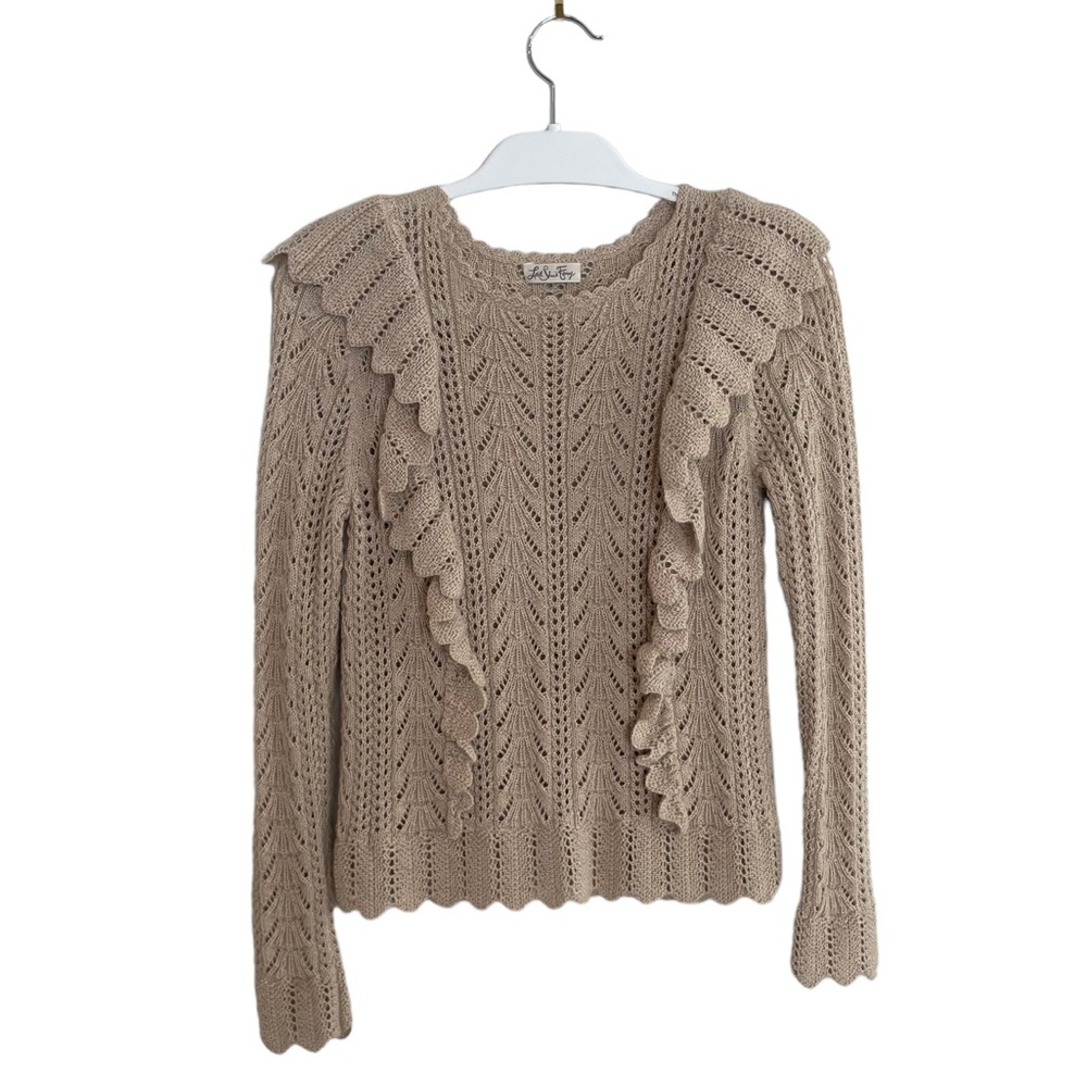 LoveShackFancy Knit Ruffle Sweater